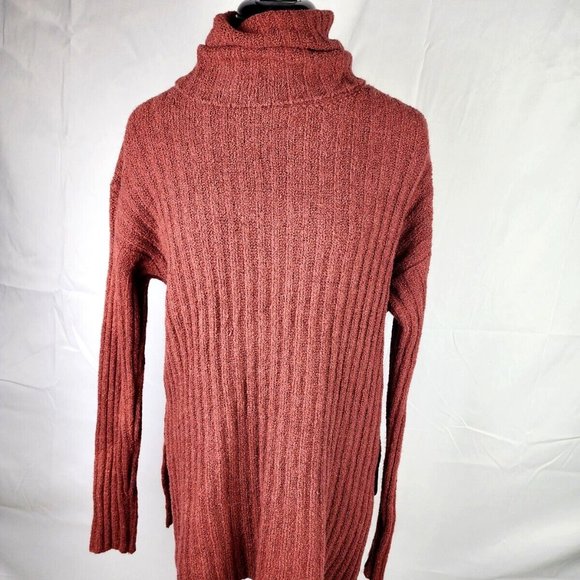Lou & Grey Sweaters - Lou & Grey For LOFT Rust Cinnamon Color Long Sleeve Turtleneck Sweater - XS